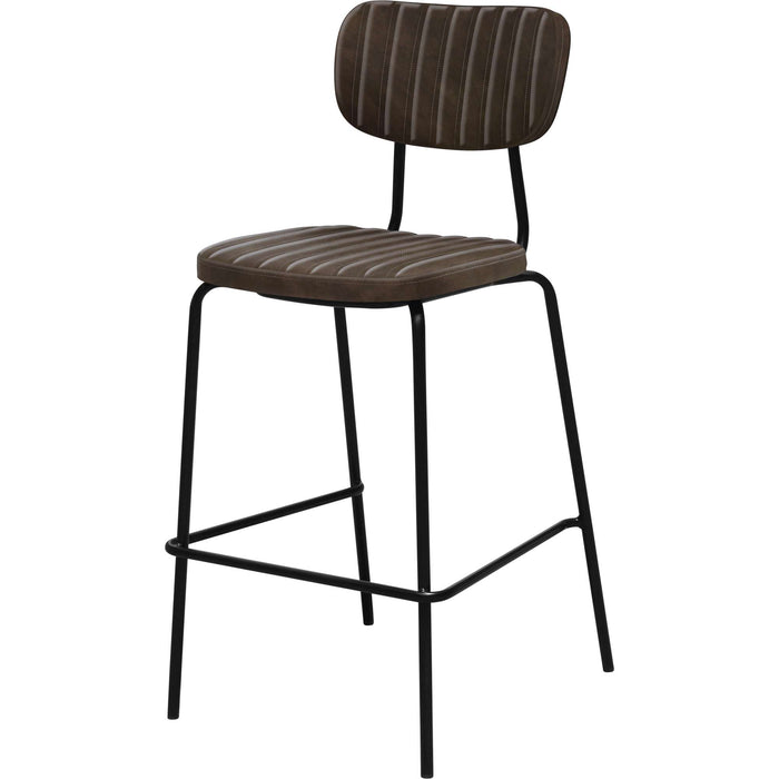 Durafurn Tiramisu Barstool - Black Frame /  Charcoal Fabric