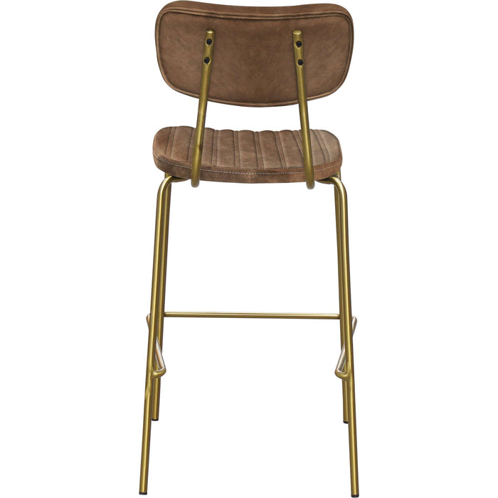Durafurn Tiramisu Barstool - Brass Frame /  Mocha Fabric