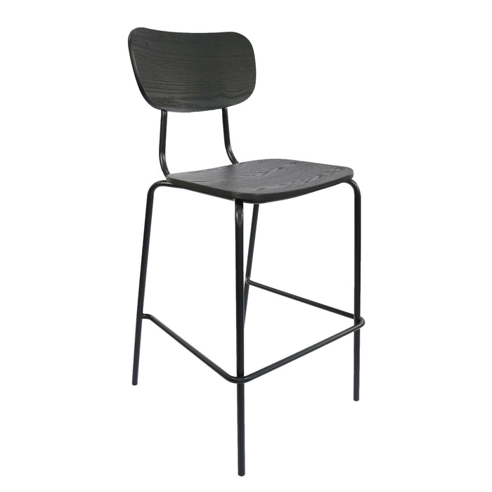 Durafurn Tiramisu Barstool - Black Frame / Black Ply