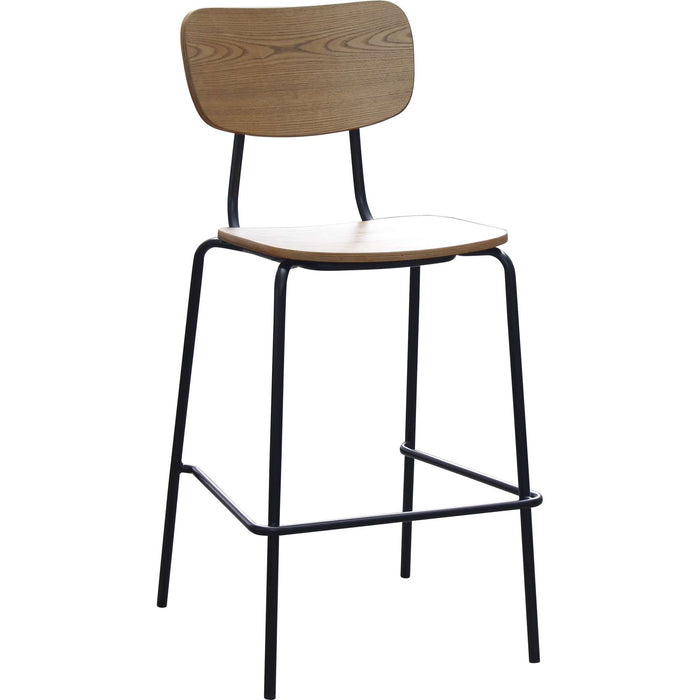 Durafurn Tiramisu Barstool - Black Frame / Oak Ply