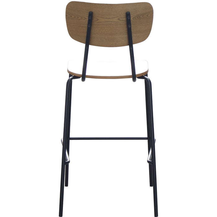 Durafurn Tiramisu Barstool - Black Frame / Oak Ply