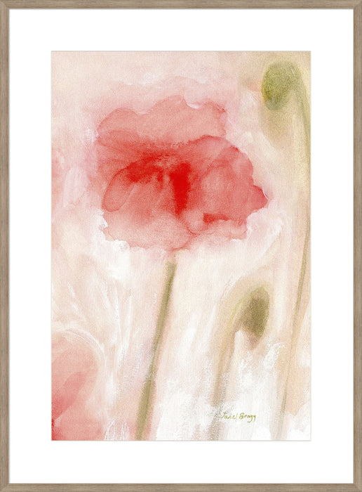 Floral Impression in Coral II Wall Art