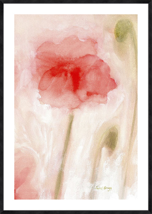 Floral Impression in Coral II Wall Art
