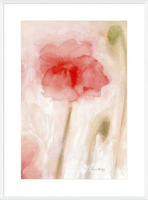 Floral Impression in Coral II Wall Art