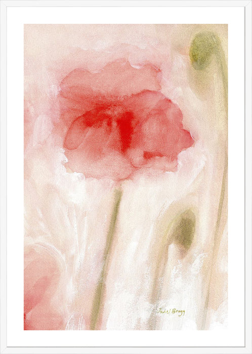 Floral Impression in Coral II Wall Art