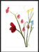 Floral in Crimson Wall Art