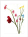 Floral in Crimson Wall Art