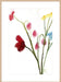 Floral in Crimson Wall Art