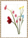Floral in Crimson Wall Art