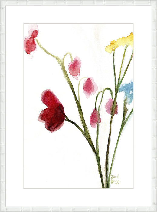 Floral in Crimson Wall Art