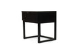 Flynn Bedside Table - Black - Black 50cm
