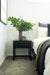 Flynn Bedside Table - Black - Black 50cm