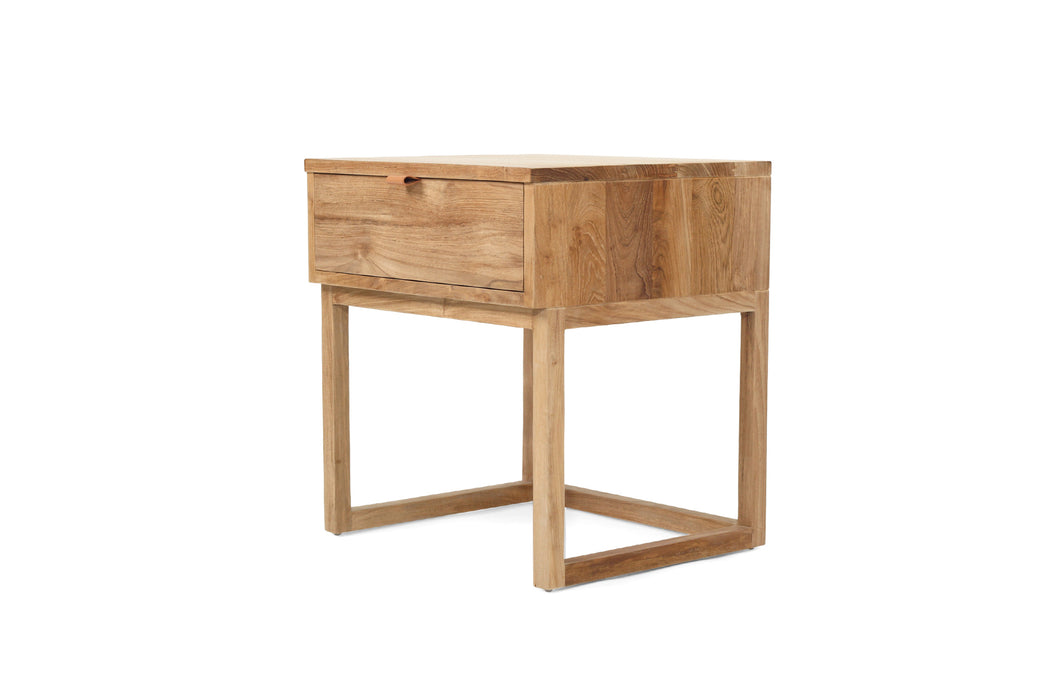 Flynn Bedside Table - Natural - Natural 50cm