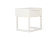 Flynn Bedside Table - White - White 50cm