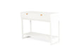 Flynn Console Table - White - White 110cm