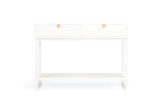 Flynn Console Table - White - White 110cm