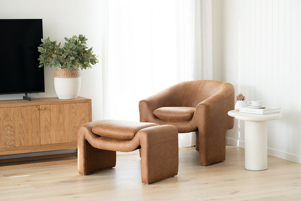Freja Armchair - Cognac