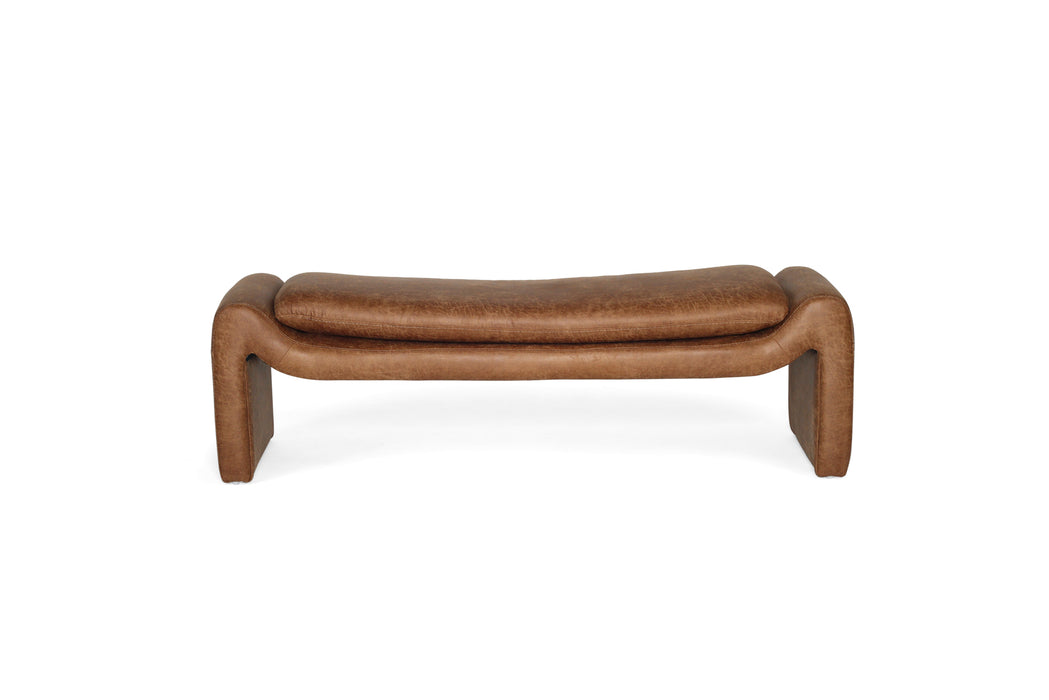 Freja Bench - Cognac