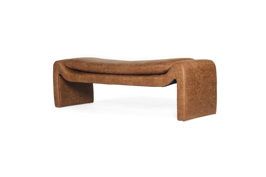 Freja Bench - Cognac