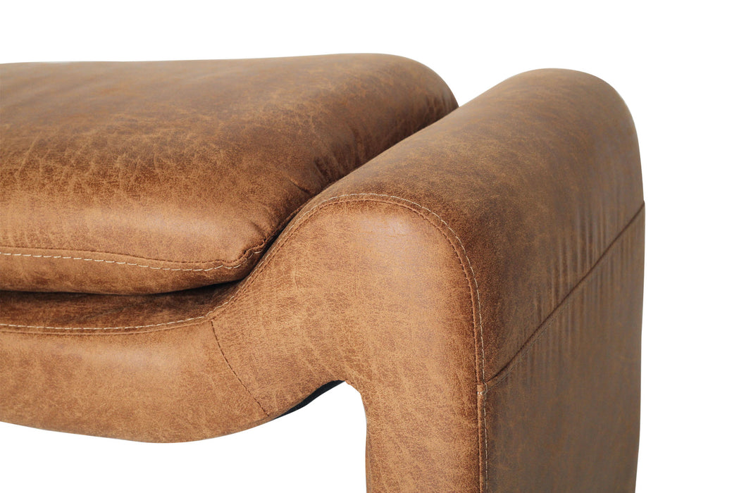 Freja Bench - Cognac