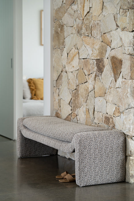 Freja Bench - Mottled Taupe