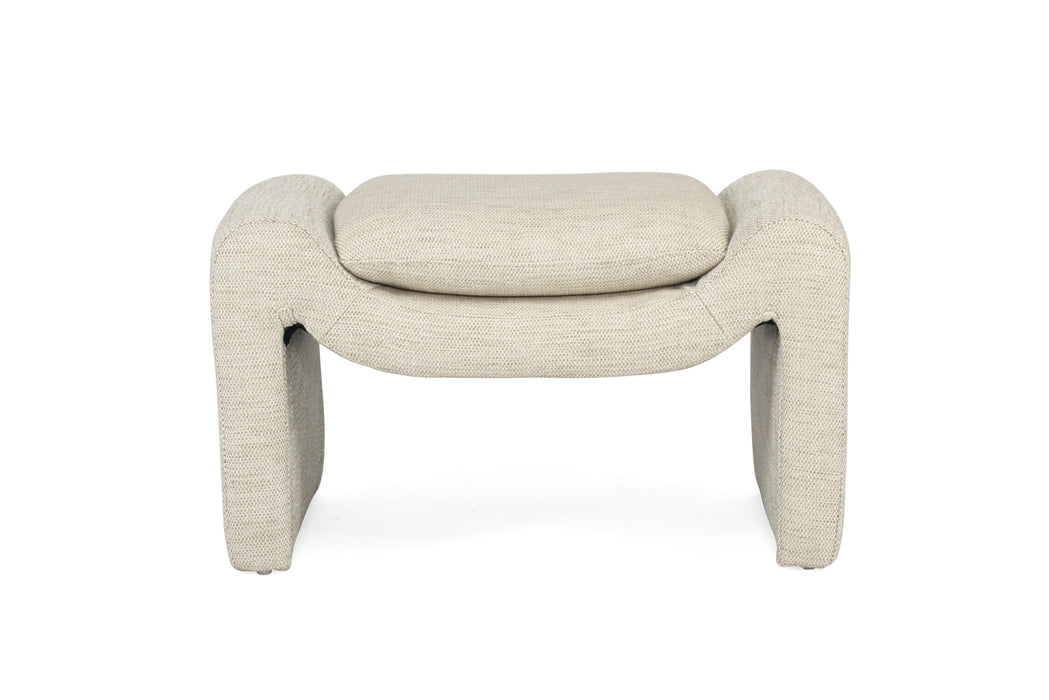 Freja Ottoman - Linen