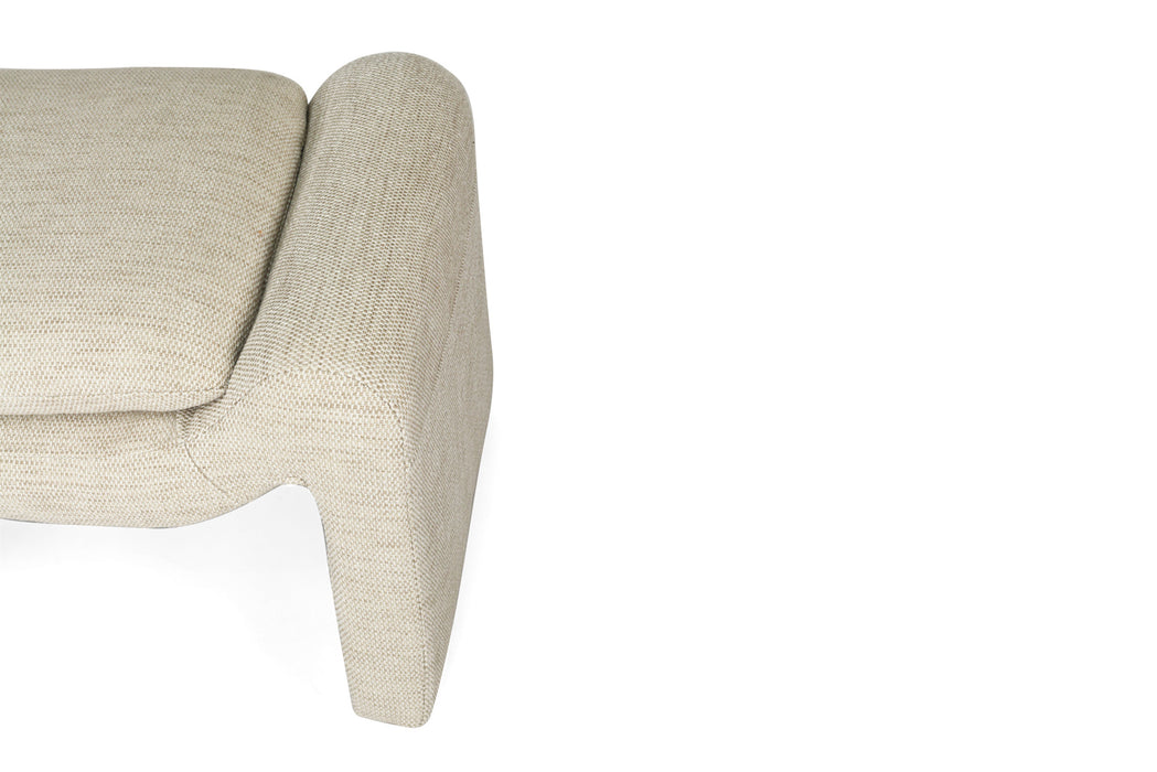 Freja Ottoman - Linen