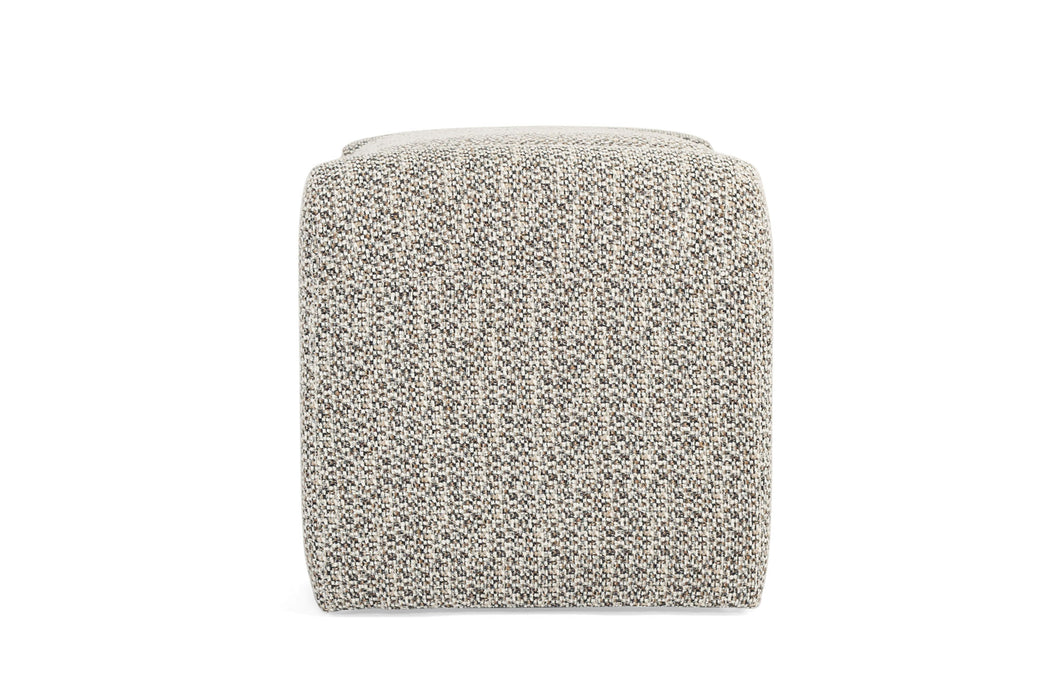 Freja Ottoman - Mottled Taupe