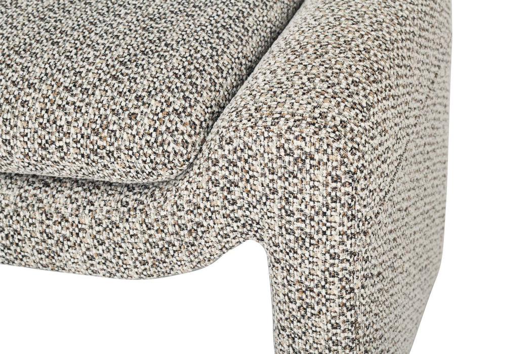Freja Ottoman - Mottled Taupe
