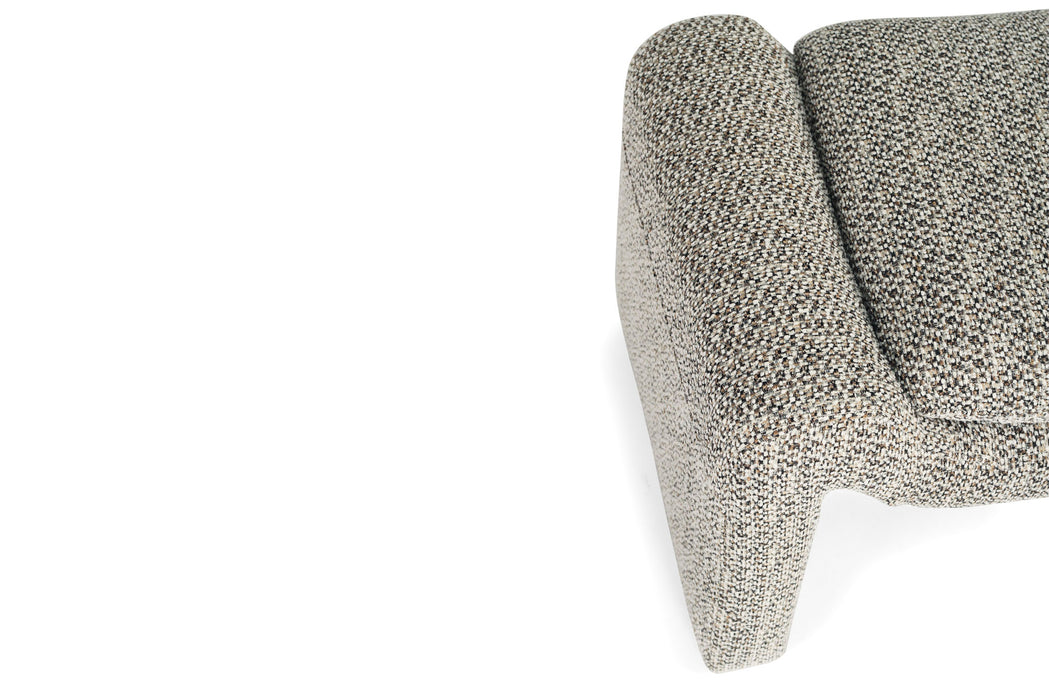 Freja Ottoman - Mottled Taupe