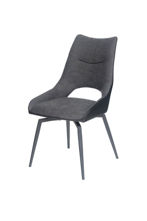 Gisele Rotation Dining Chair Grey (Set of 2)