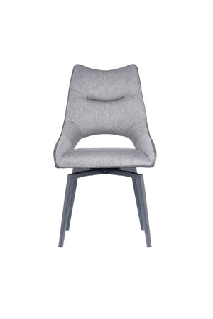 Giselle Rotation Dining Chair Light Grey (Set of 2)