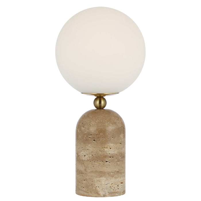 Gina Table Lamp - Beige, Opal Matt