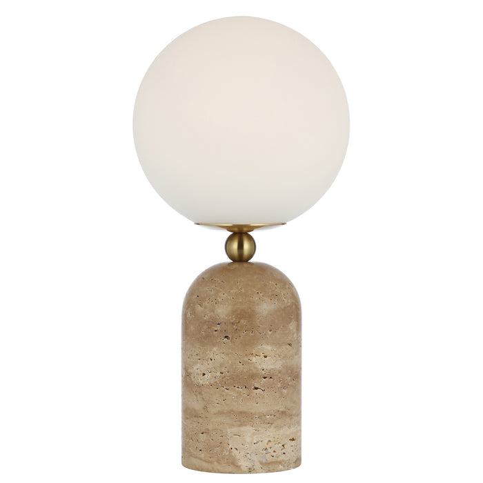 Gina Table Lamp - Beige, Opal Matt
