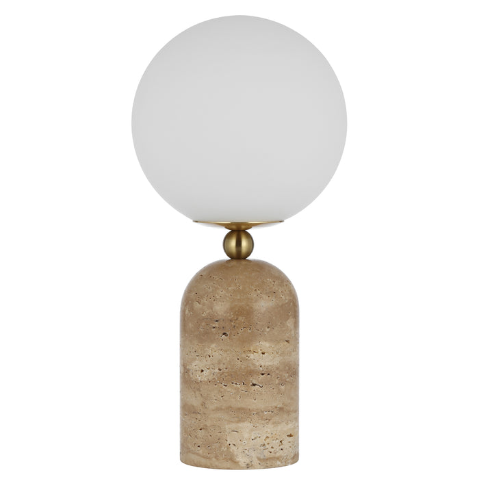 Gina Table Lamp - Beige, Opal Matt