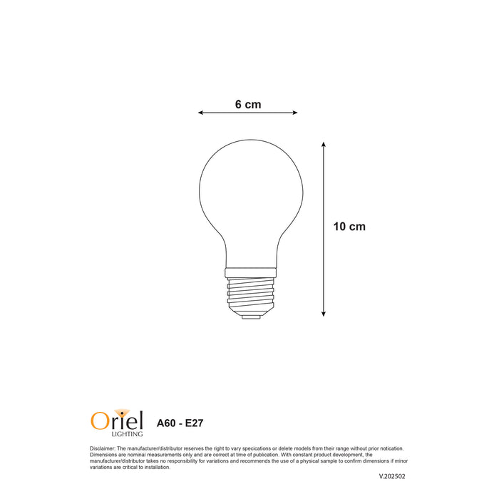 Filament Led A60 Dimmable E27