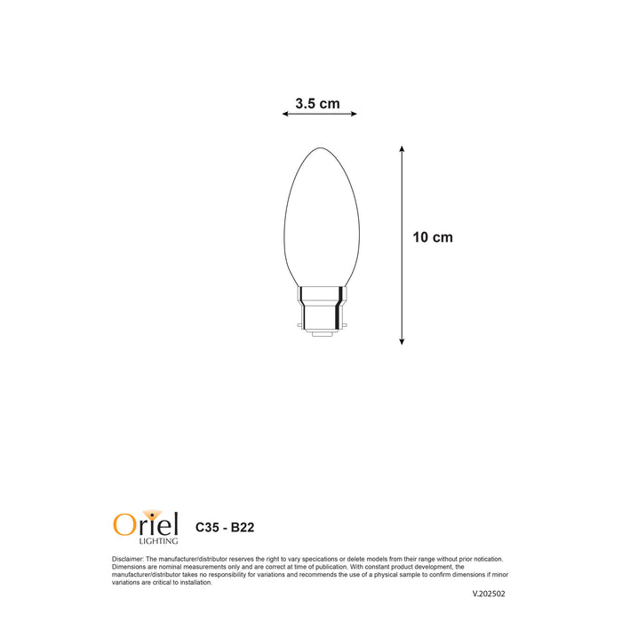 Filament Led C35 2700K B22