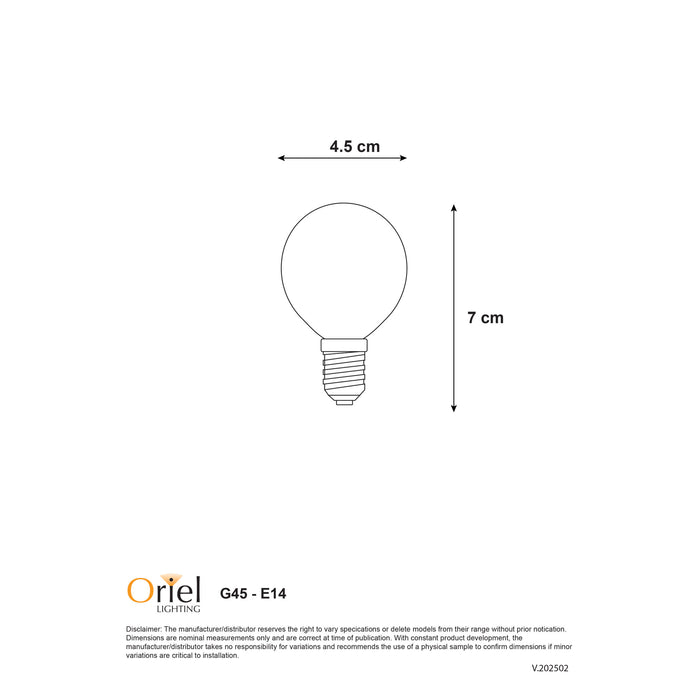 Filament Led G45 2W 2700K