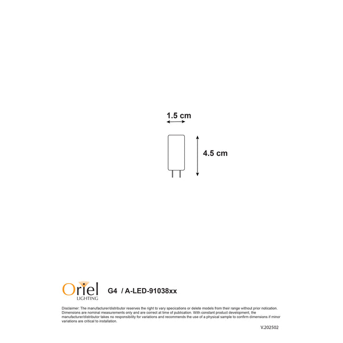 Led 12V 3W Bipin