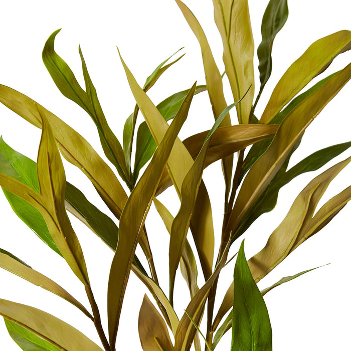 Silky Oak Leaf Spray Pack Of 12 - Green Brown, 122cm (H)