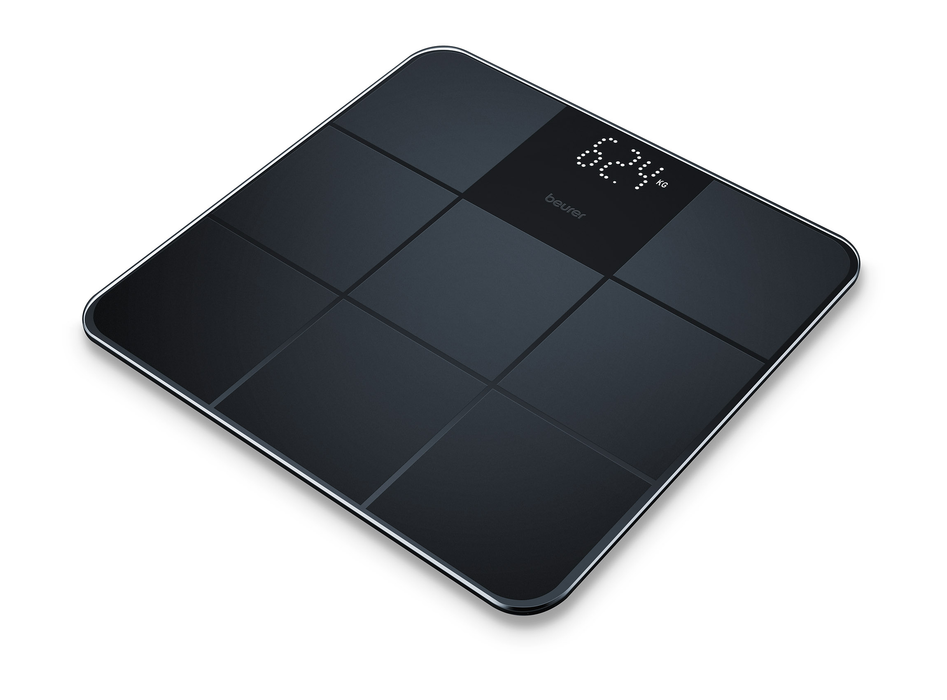 Beurer GS235 Digital Glass Scale - Pure Black