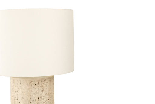 Geo Travertine Lamp - 40cm - White 40cm