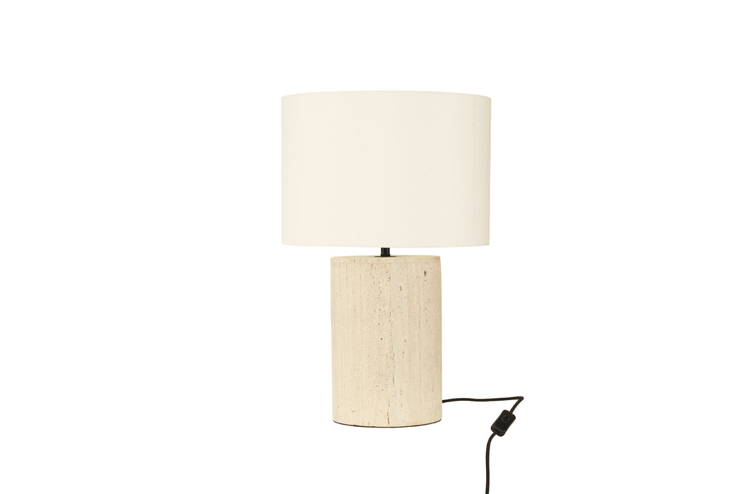 Geo Travertine Lamp - 30cm - 30cm