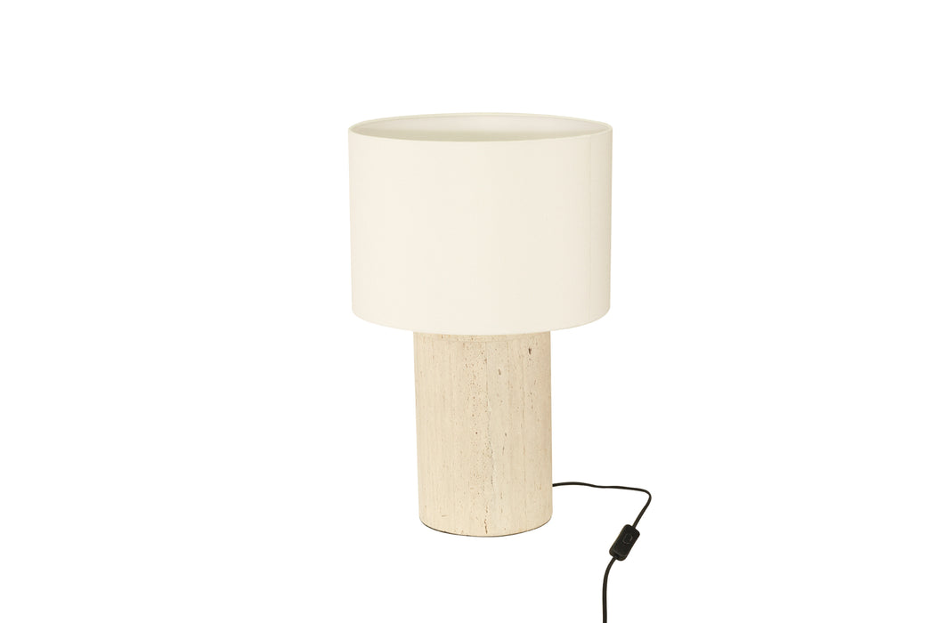 Geo Travertine Lamp - 30cm - 30cm