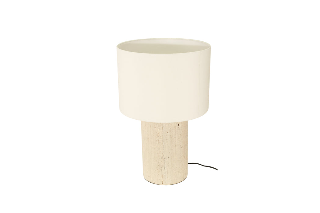 Geo Travertine Lamp - 30cm - 30cm