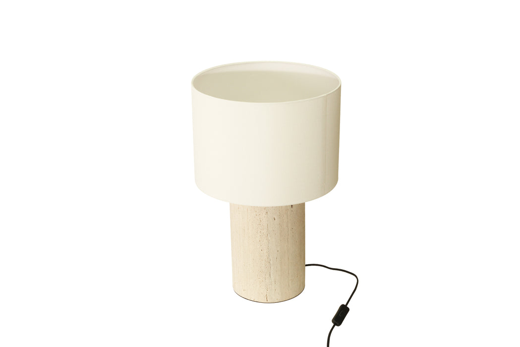 Geo Travertine Lamp - 30cm - 30cm