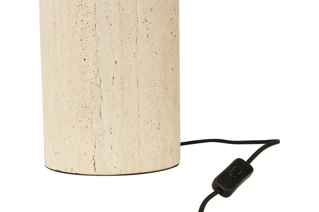Geo Travertine Lamp - 30cm - 30cm