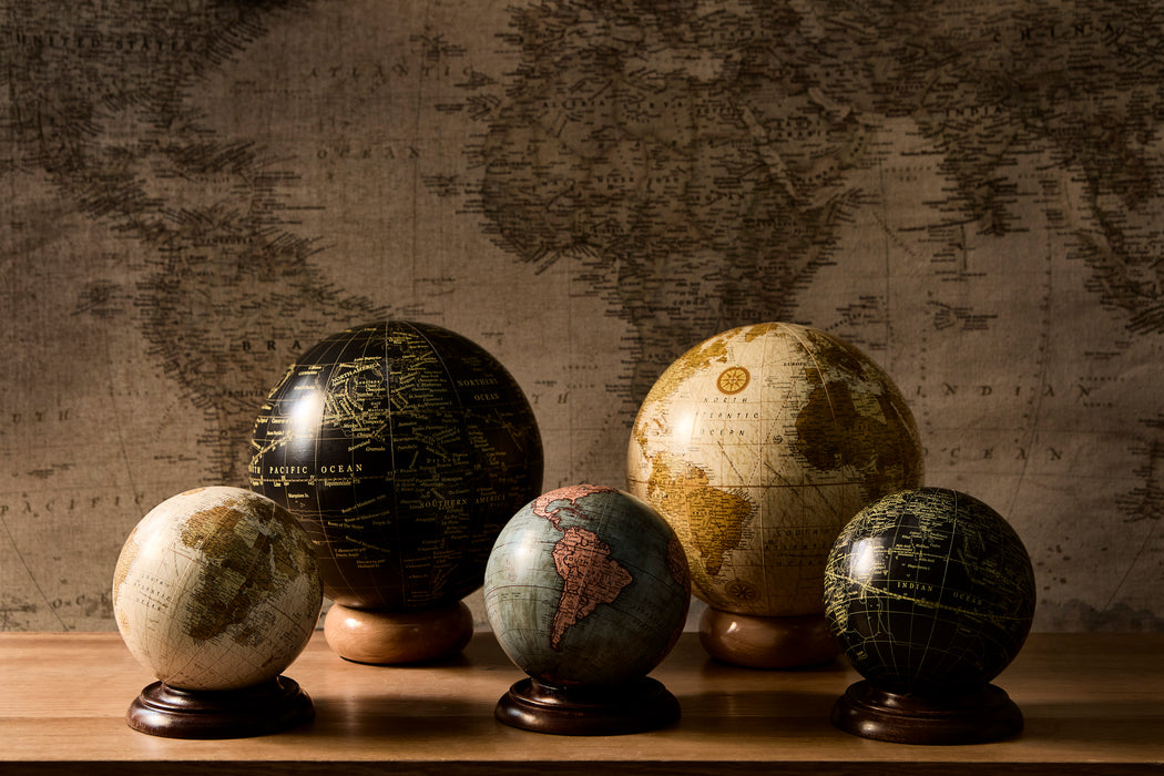 Acacia Wood Globe Base