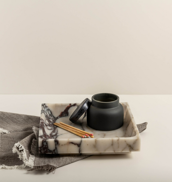 The Pietra Marble Tray Set - Calacatta Viola