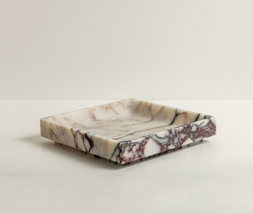 The Pietra Marble Tray Set - Calacatta Viola